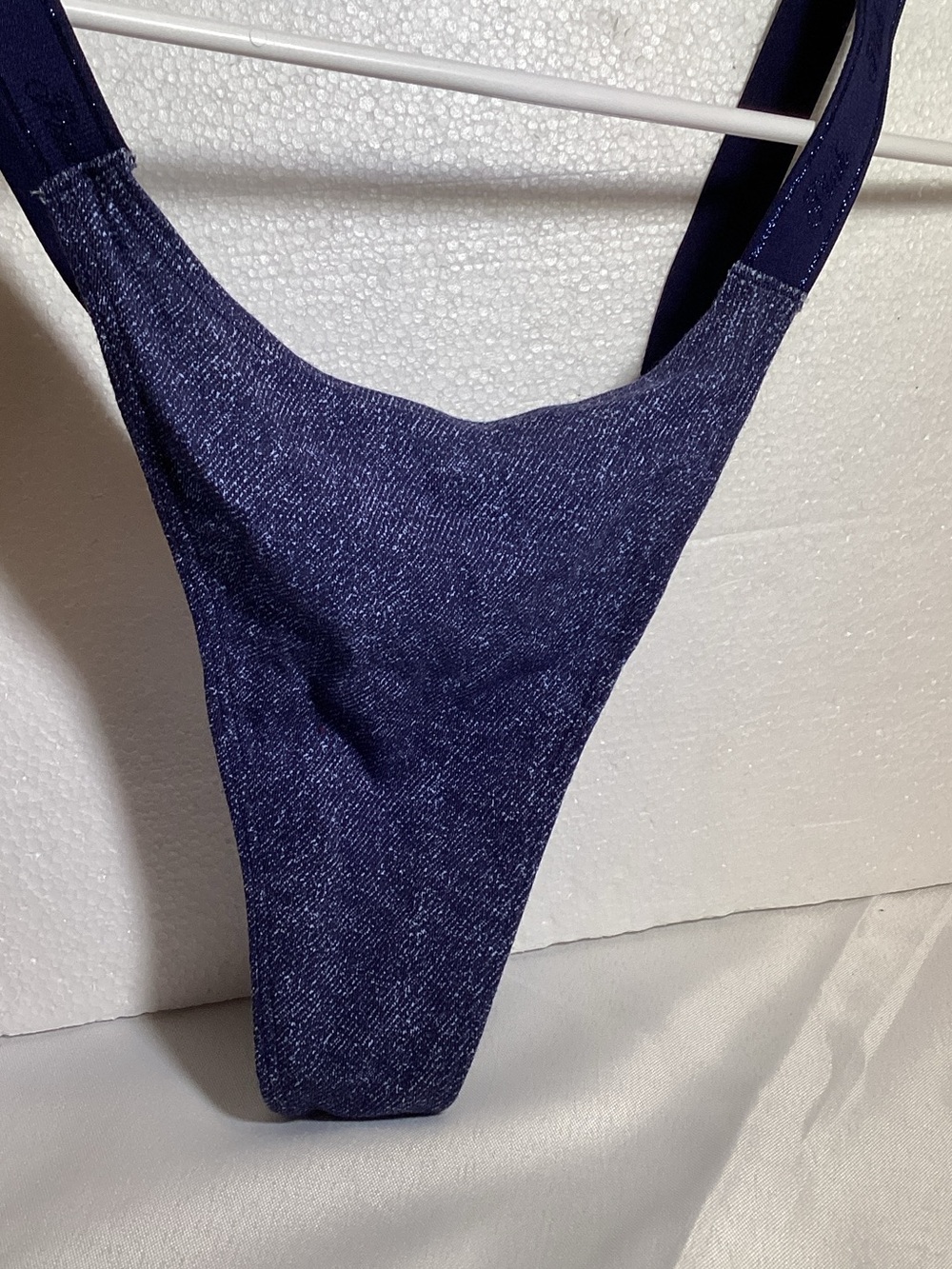 PINK Victoria's Secret Navy Blue High-Cut Thong Panty